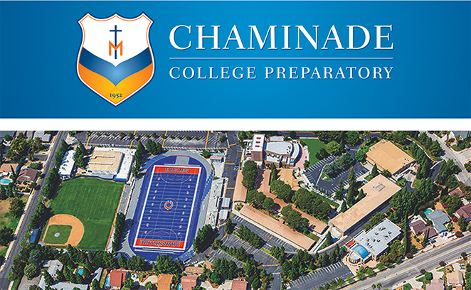 Chaminade logo and school