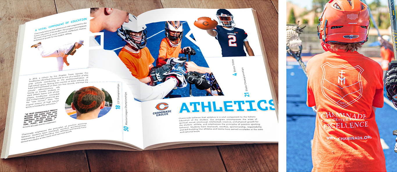 chaminade-sports booklet and field hocky