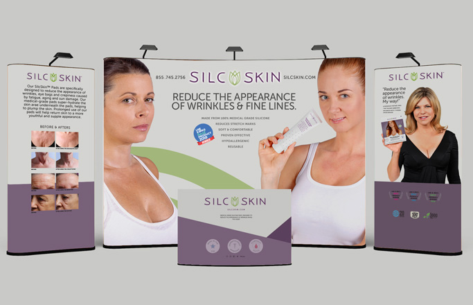 SilcSkin trade show booth design.